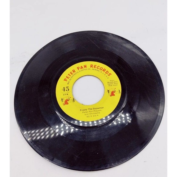 Vintage Peter Pan Records 45 RPM Frosty the Snowman Children's Record Vinyl 70s - Picture 8 of 12